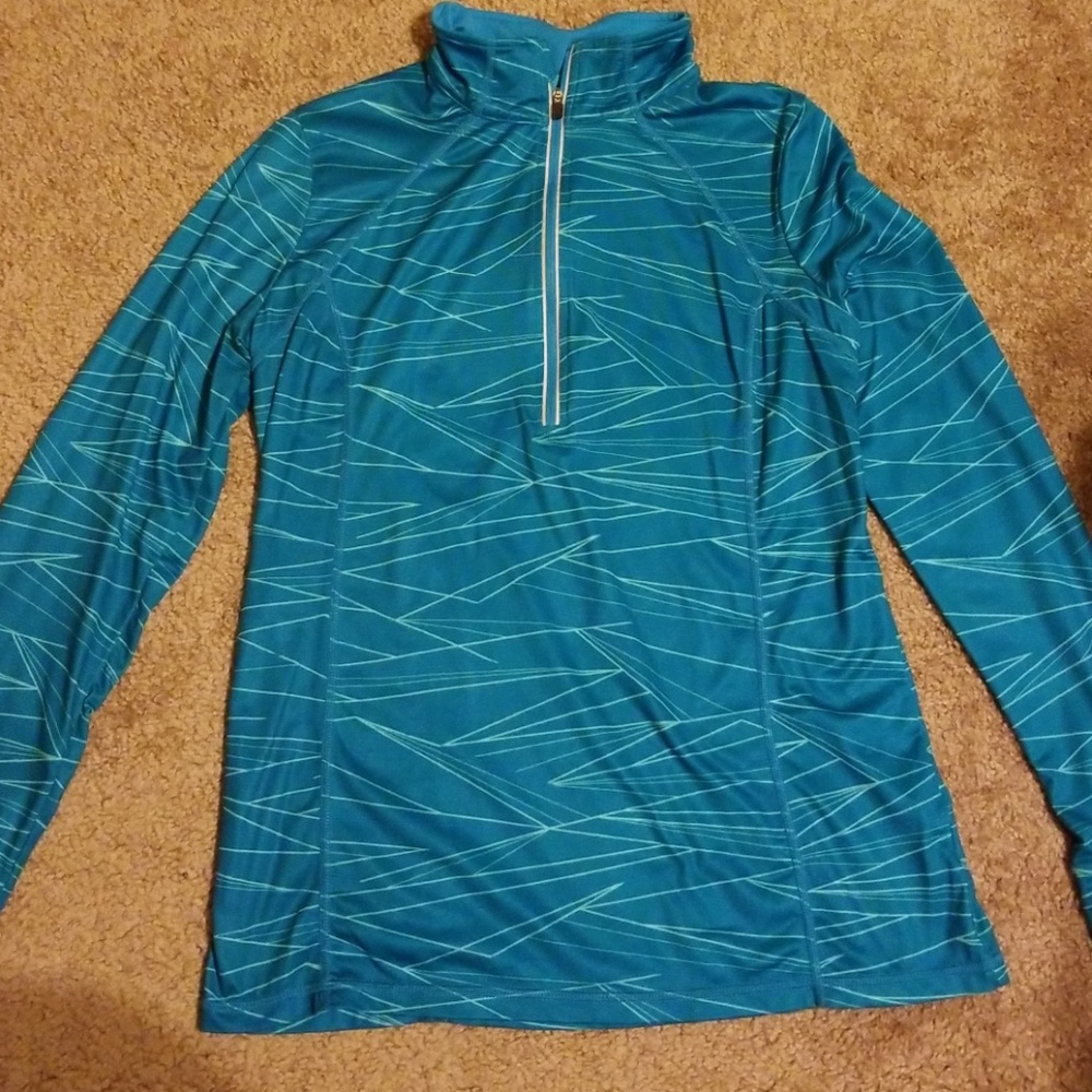 Blue long sleeve top
